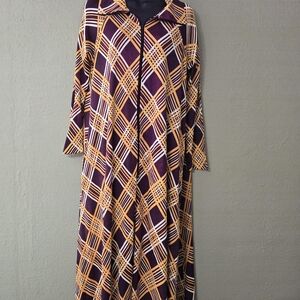 ❌SOLD❌Vintage Elaine Sklar A-Line 3/4 Sleeve Dress/Gown/Kaftan Size L